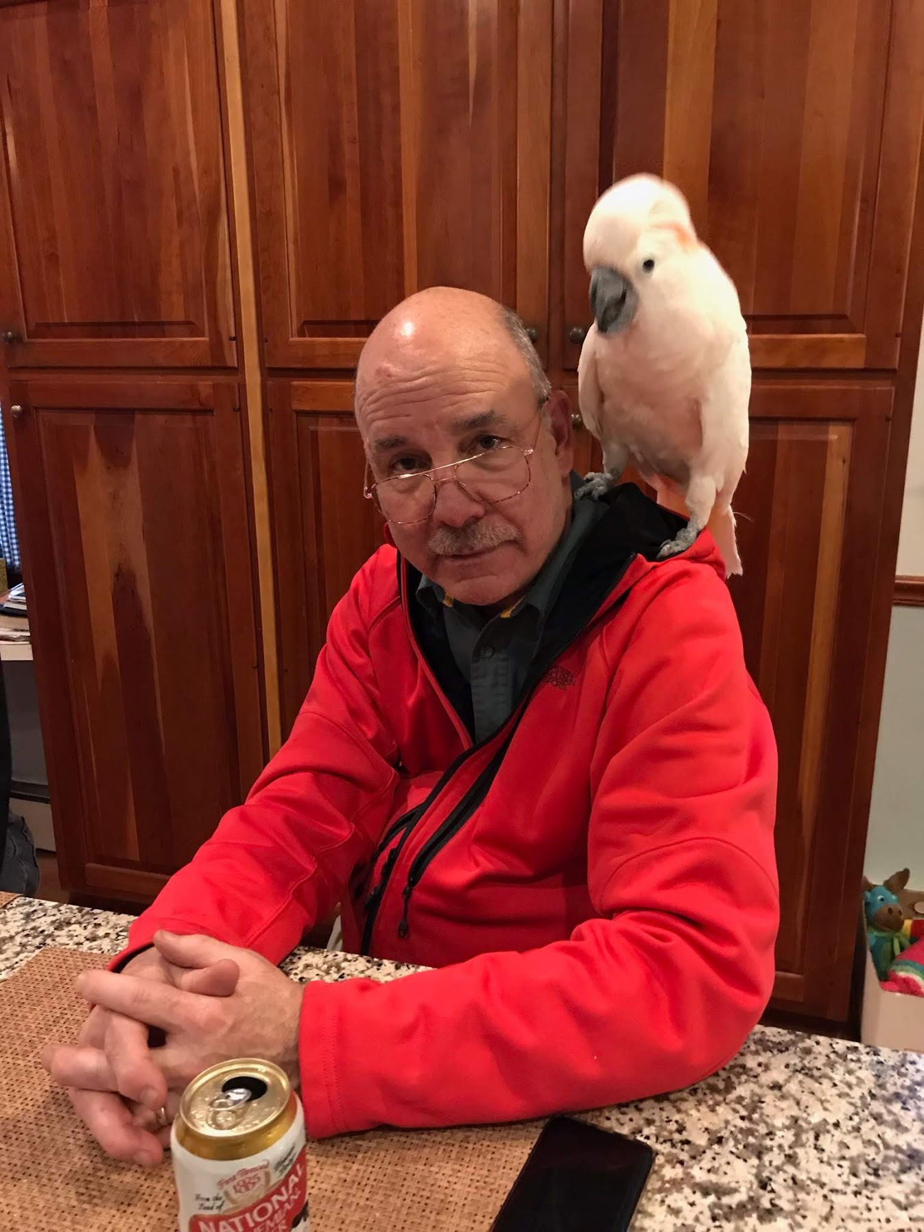 My Dad and a bird